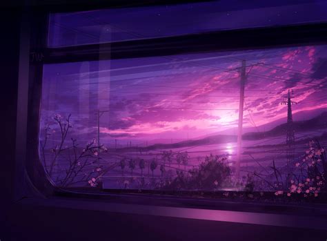 画师JW on Twitter: "紫の夕焼け https://t.co/AIzNkYuU6K" / Twitter