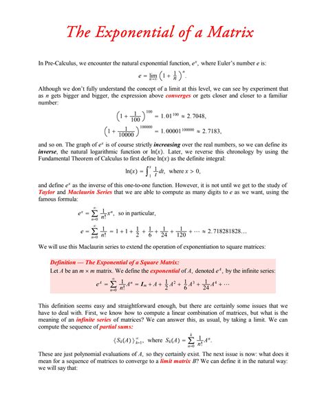 Matrix Exponential 的图像结果