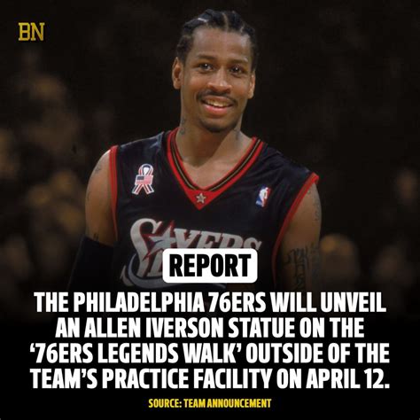 The Philadelphia 76ers will unveil an Allen Iverson statue on the ...