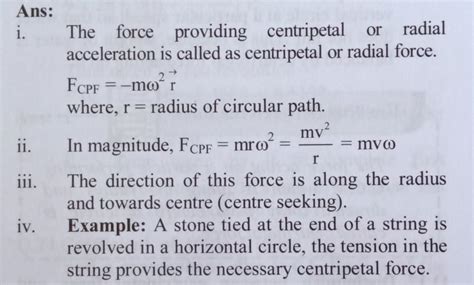 Explain what provides the centripetal force - Brainly.in
