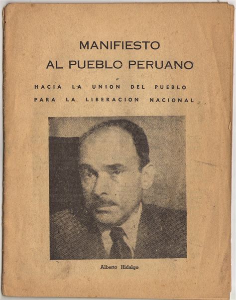 ALBERTO HIDALGO: 50 AÑOS DEL MANIFIESTO AL PUEBLO PERUANO