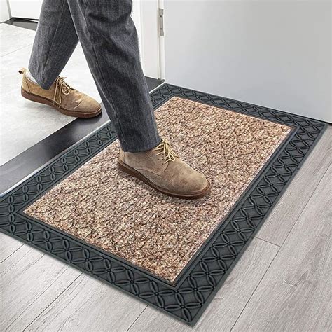 Buy Luxe Home Door Mats for Home Natural Coir mat Solid Beige ...