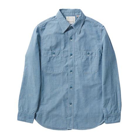 Full Count ｜ Chambray Work Shirt Blue 4810