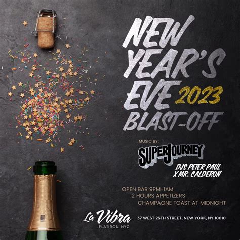 New Year’s Eve at La Vibra NYC (New Venue)