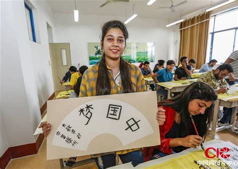 山东枣庄：留学生书法课 文字传递中国文化_图片中心_中国网