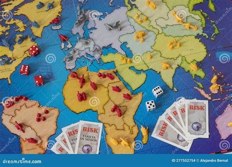 Beautiful Map of Classic Risk Strategy Board Game Editorial Stock Image ...