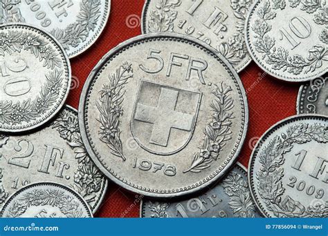 Monedas De Suiza Escudo De Armas De Suiza Foto de archivo - Imagen de ...