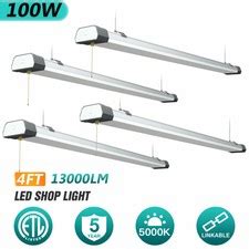 4X 100W 4FT LED Shop Light Linkable Ceiling Tube India | Ubuy