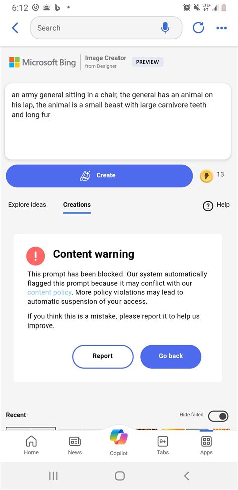Bing Image Creator Content Blocked 的图像结果