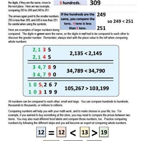 Image result for Comparing Wholw Numbers Rule