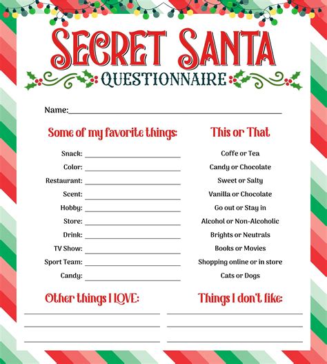 Free Santa List Printable: Make Christmas Magical! - Printables for ...