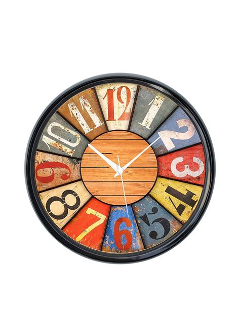 Get Multicoloured Numbered Detail Wall Clock at ₹ 689 | LBB Shop