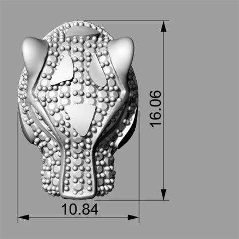 Panther Face 3D Model Pendant | Unique Design