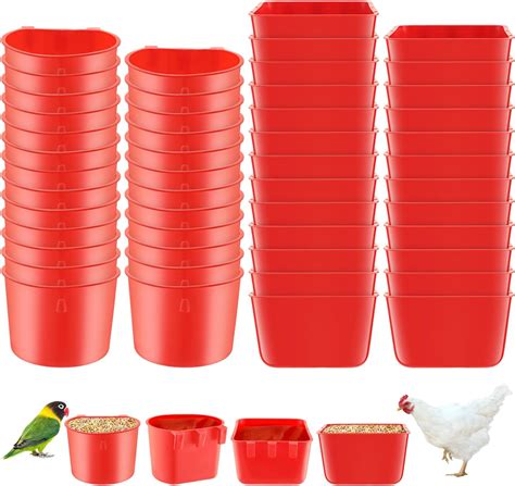 Amazon.com : FillTouch 50 Pcs 4.9 x 3.7 x 2.4'' Cage Cups Chicken ...