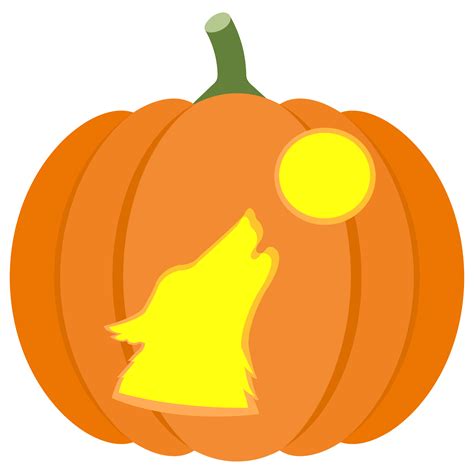 Free Printable Wolf Pumpkin Stencil - Printable Stencils