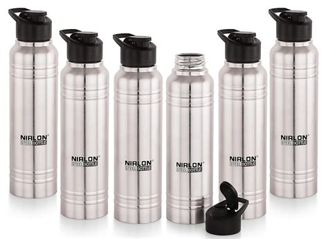 NIRLON Polo Sport Flip Single Wall Stainless Steel Bottle with Flip Cap ...