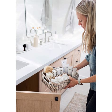 Sedona White Low Open Tote | Crate and Barrel UAE