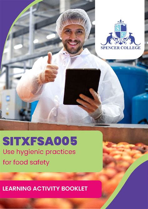 Sitxfsa 005 LAB-Learner Activity Booklet - SITXFSA Use hygienic ...