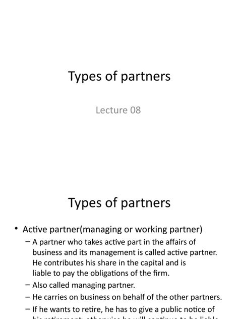 Types of Partners 的图像结果