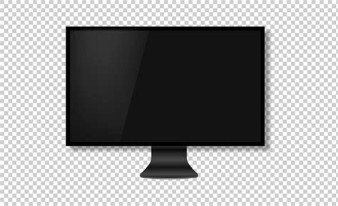 Illustration vectorielle réaliste d'écran de télévision haute ...