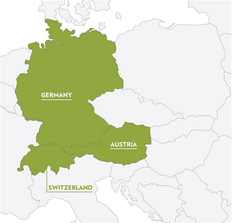 Map Of Austria Switzerland And Germany