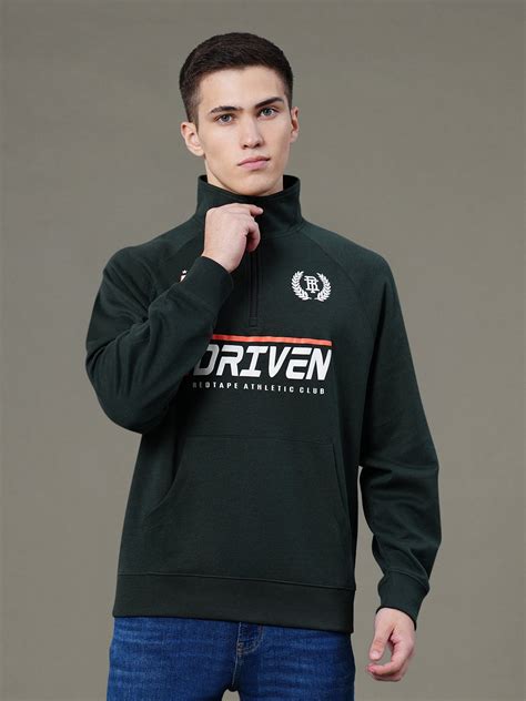 Half Zip Printed Sweatshirt for Men | Redtape