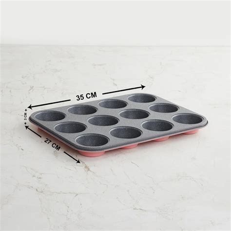 Buy Bakers Pride Carbon Steel 12 Cups Mini Muffin Pan from Home Centre ...