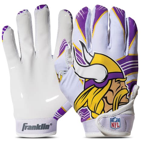Franklin Sports Minnesota Vikings Youth NFL Football Receiver Gloves ...