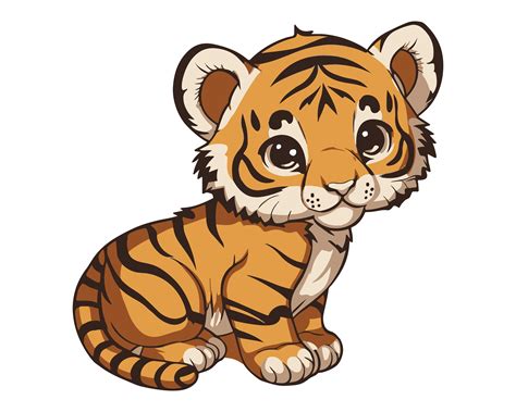 Cute Tiger SVG, Tiger Clip Art, Tiger Clipart, Tiger Cricut Svg - Etsy