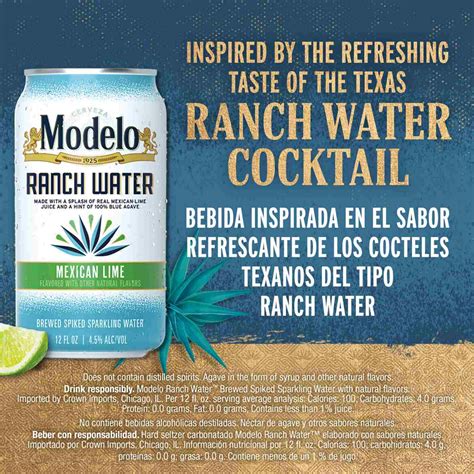 Modelo Ranch Water Spiked Sparkling Water - Shop Beer at H-E-B
