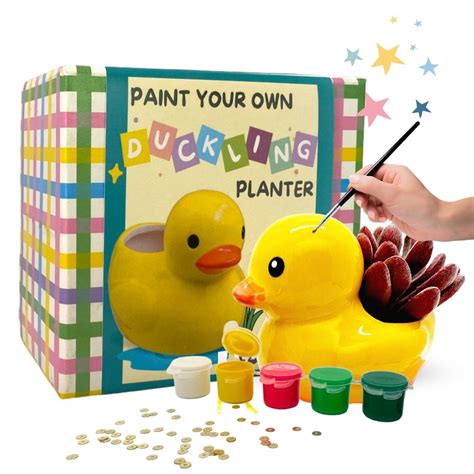 DIY Duck Planter | Paint Your Own Duck Planter – DIY Kit for Kids & Adults