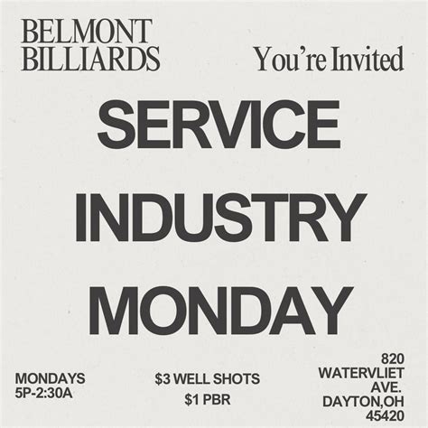 Belmont Billiards Hosts Service Industry Night every Monday. , 820 ...