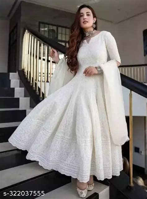 Anarkali chicken kurti with dupatta – Nayaara