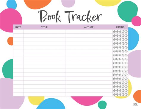 Book Trackers - 15 FREE Trackers | Printabulls