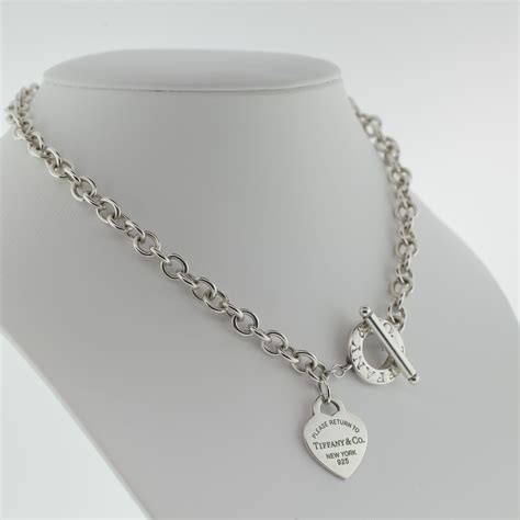Tiffany & Co. 925 Silver "Return to Tiffany" Heart Charm Bracelet ...
