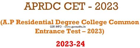 APRDC 2023 Notification, Apply Online - GSR INFO @AP Teachers