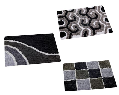 Buy AAZEEM Abstract Cotton Door Mat - 16"x24", Multicolour Set of 3 ...