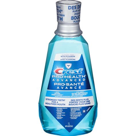 Crest Pro-Health Advanced Mouthwash, Extra Deep Clean, Fresh Mint, 1L ...