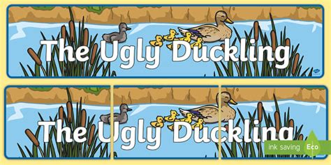 The Ugly Duckling Display Banner (teacher made) - Twinkl