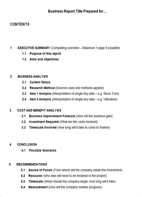 Formal Business Report Example 的图像结果