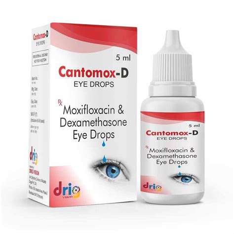 Moxifloxacin Dexamethasone Eye Drop | Cantomox D Eye Drop - Drig Vision