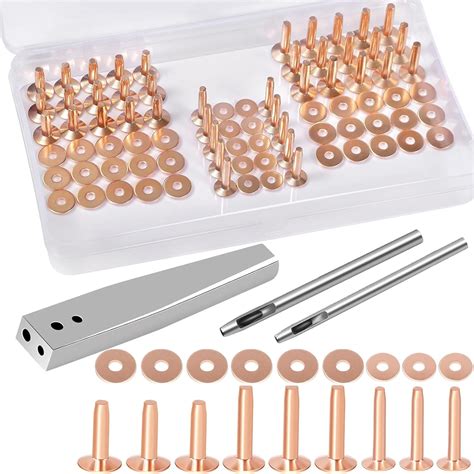 JUNESunShine 84Pcs, Copper Rivets and Burrs, #9 and India | Ubuy