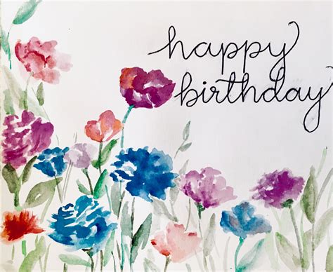 Card Birthday Flower | Cards Invitation