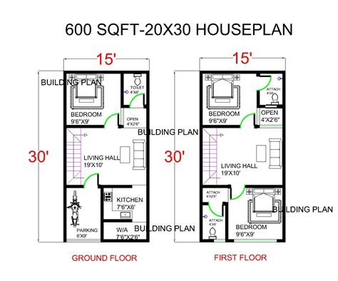 20X30 HOUSE PLANS WITH COLUMN AND BEAM LAYOUT|20X30 FEET HOUSE DESIGN ...