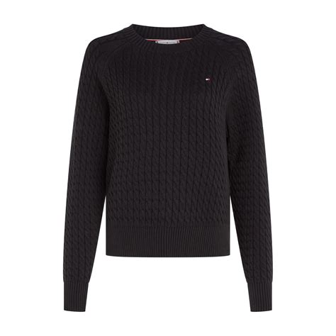 Tommy Hilfiger | Cable knit crew neck Sweater | Women | Jumpers | Flannels
