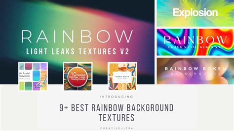 9+ Best Rainbow Background Textures - Creative Ultra