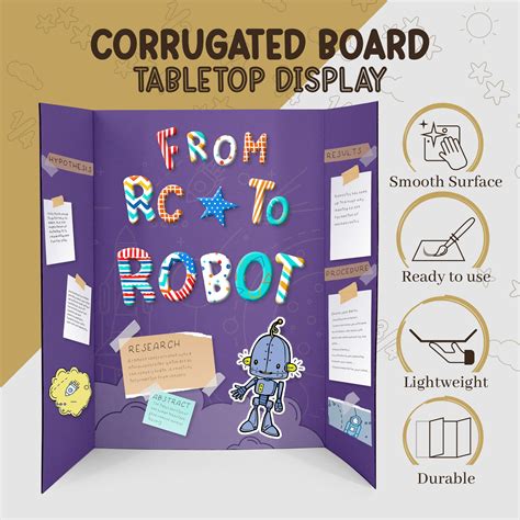 Snapklik.com : Trifold Poster Board 36 X 48 White Presentation Board ...