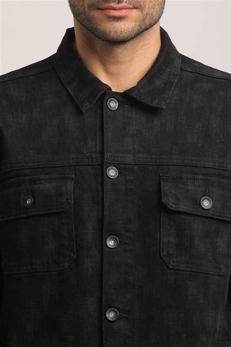 ALAN-MEN BLACK CLASSIC TRUCKER JACKET – Everblue