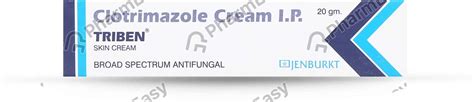 Triben 1 %W/W Cream (20): Uses, Side Effects, Price & Dosage | PharmEasy