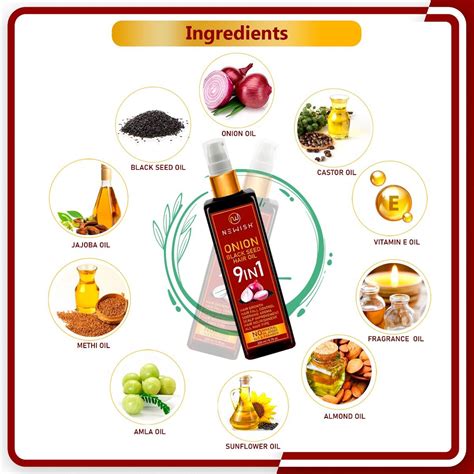 Newish 9 in 1 Onion Black Seed Hair Oil, 200 ml Price, Uses, Side ...